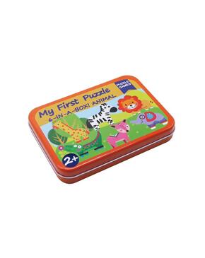 O meu Primeiro puzzle 6 numa Caixa Na Selva 