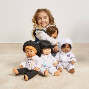 Conjunto de 6 roupas de profissões 