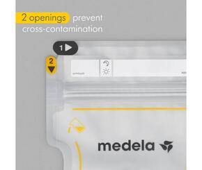 Sacos de armazenamento de leite materno - Easy Pour - 25 unidades 