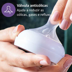 Biberão Natural Response 260ml c/ Padrão - Philips Avent 