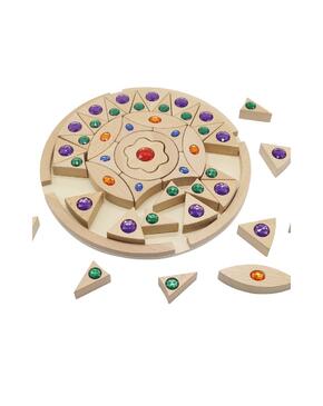 Mandala de madeira maciça