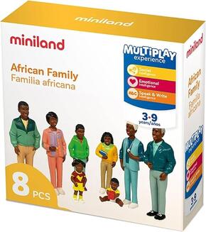 Figuras de família africana- 8 un