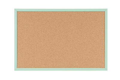 Tabela de cortiça com moldura pastel - Verde