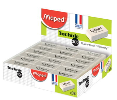 Borracha Maped Technic 300 Branca