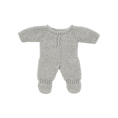 Pijama de malha Cinza - 21 cm 