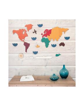Puzzle continentes mapa