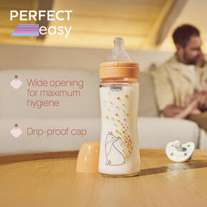 Biberão Perfect Easy Vidro - 240ml - Fluxo Lento