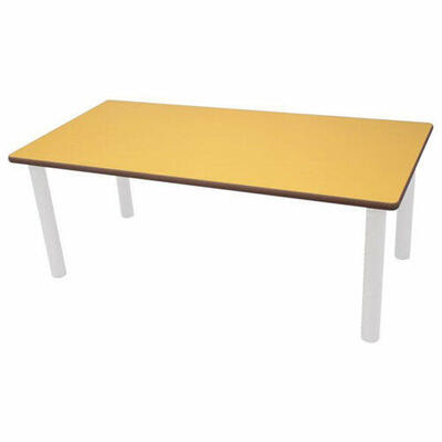 Mesa escolar retangular de metal 120 x 60 cm