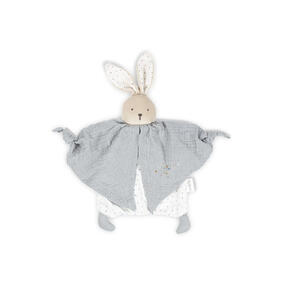 Algodão orgânico doudou coelho cinza