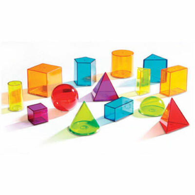 Formas geométricas cubos transparentes