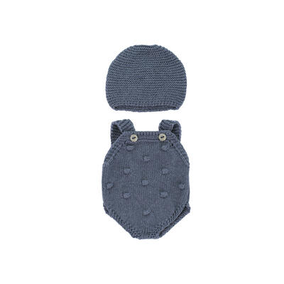Conjunto Malha Macacão e capuz - 32cm
