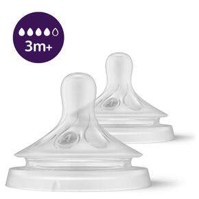 Philips Avent 2 Tetinas T4 Flx Rápido 3M+ – Natural Response