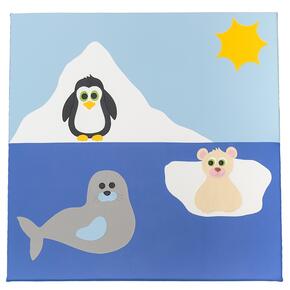 Tapete Animais Polares com 150x150x3cm
