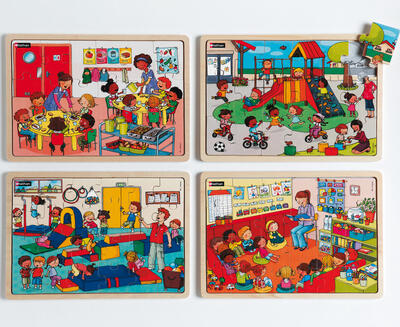 Conjunto De 4 Puzzles