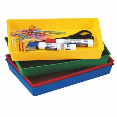 10 bandejas multiuso em diversas cores opacas 230 x 145 x 30 mm
