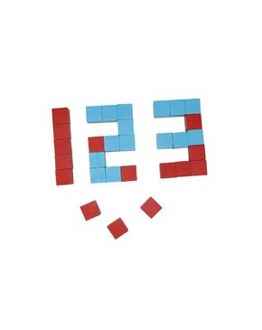 Jogo De Blocos Quadrados De Madeira 3D / CUBOS 3D