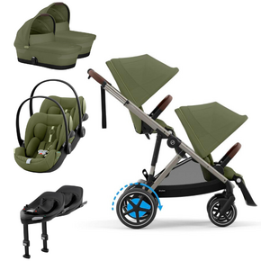 Pack E-Gazelle S + Assento Extra Gazelle S + Cloud G3 (x2) + Alcofa Gazelle S (x2) + Base G3 (x2)