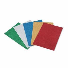 Folhas de EVA para artesanato em cores sortidas efeito glitter 20 x 30 cm