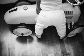 Carro de empurrar Vintage Branco