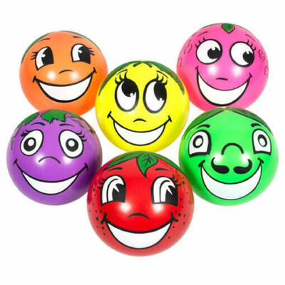 Bolas de frutas engraçadas