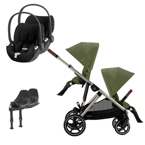 Pack Gazelle S + Assento Extra Gazelle S + Cloud T i-Size (x2) + Base T (x2) 