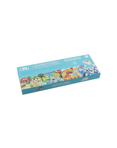 Puzzle 4 em 1 Grow Up - Quatro Estações dos Animais