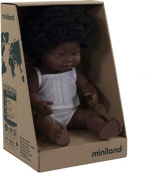 Bebé Africana Com Síndrome de Down 38cm Com Roupa Interior