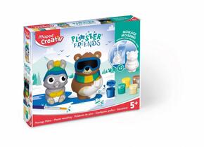 Kit gesso friends urso e coelho Maped