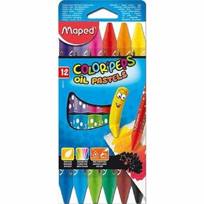  Triangular Color Peps Pastel a Óleo, Multicolorido, 12 Canetas