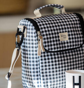 Bolsa térmica para bebés - I Love Vichy Preta 