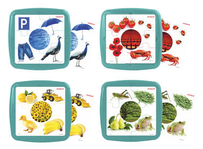 Conjunto de 4 Puzzles - Cores UV