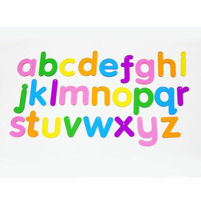 Letras do alfabeto arco-íris