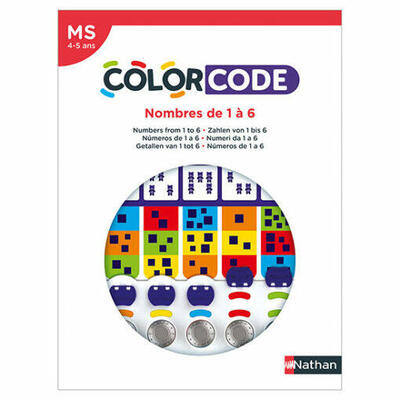 CÓDIGO DE CORES – Números de 1 a 6