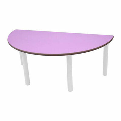 Mesa Metálica Semi-redonda 120 cm. Crianças