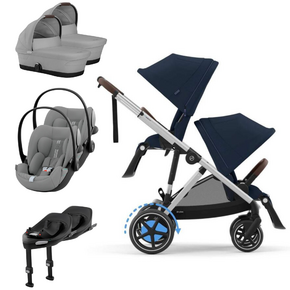 Pack E-Gazelle S + Assento Extra Gazelle S + Cloud G3 (x2) + Alcofa Gazelle S (x2) + Base G3 (x2)