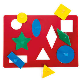 Puzzle de formas e cores para painel de luz