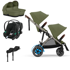 Pack e-Gazelle + Segundo Assento Gazelle S + Aton B2(x2) + Base One(x2) +Alcofa(x2)