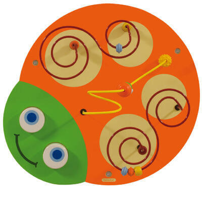 Elemento de parede com cabeça de minhoca
