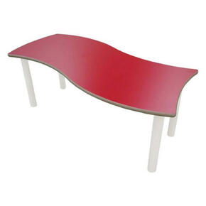 Mesa escolar retangular onda