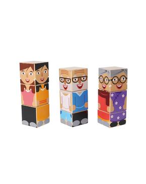 Bloco de construção de personagens - 18 peças.