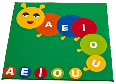 Tapete Lagartas Com Letras