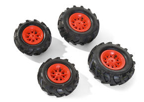 rollyTrac Air Tyres Vermelho
