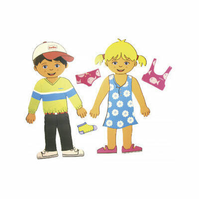 Bonecos com velcro - Tânia e Bruno
