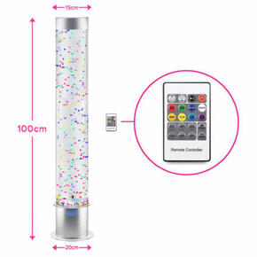 Tubo de bolha sensorial com bolas 100 cm