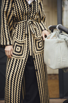 Bolsa Crossbody - Praliné Rayas  