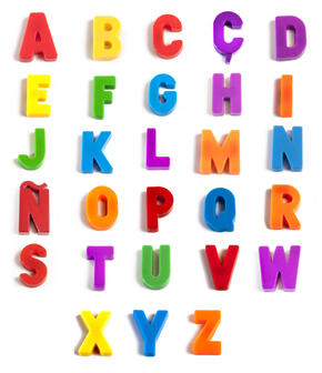 Letras Maiúsculas Magnéticas  - 154 Peças