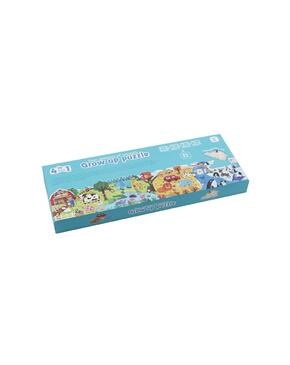 Puzzle 4 em 1 Grow Up - Quatro Estações dos Animais