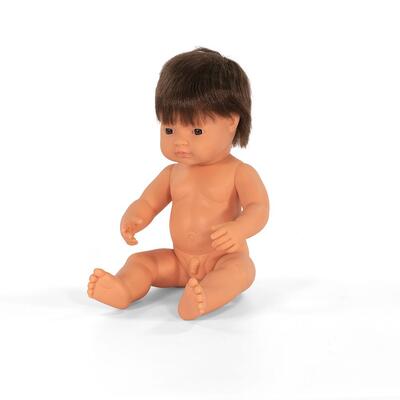 Bebé Caucasiano Moreno 38cm