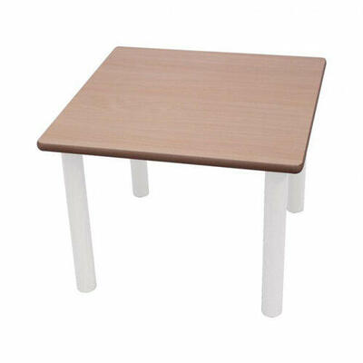 Mesa quadrada metálica 60 x 60 cm tamanho infantil
