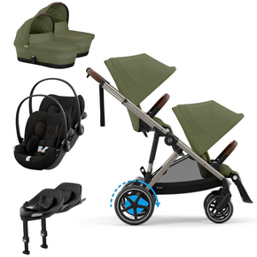 Pack E-Gazelle S + Assento Extra Gazelle S + Cloud G3 (x2) + Alcofa Gazelle S (x2) + Base G3 (x2)